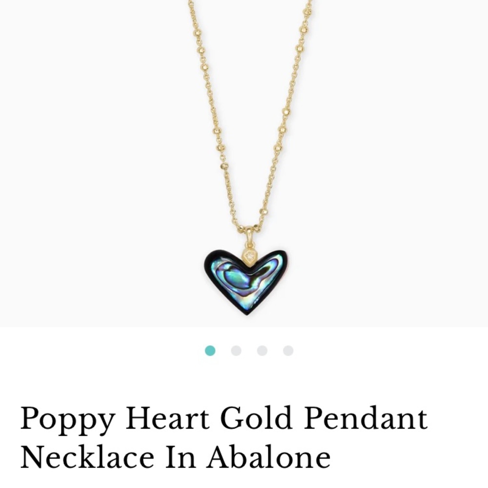 Kendra Scott poppy heart necklace